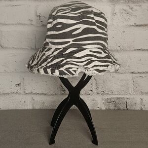 Open Edit Zebra Print Bucket Hat